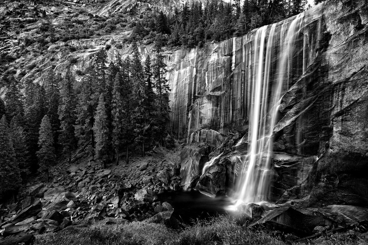 Vernal Falls - Yosemite NP   MG_5778-BW_VernalFalls